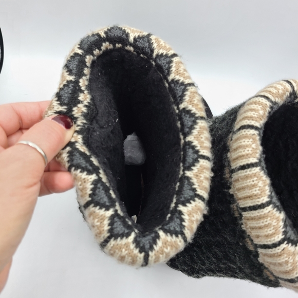 Muk Luks Womens Cheryl Boots Size 10 Sweater Knit Fold Over - Picture 9 of 15